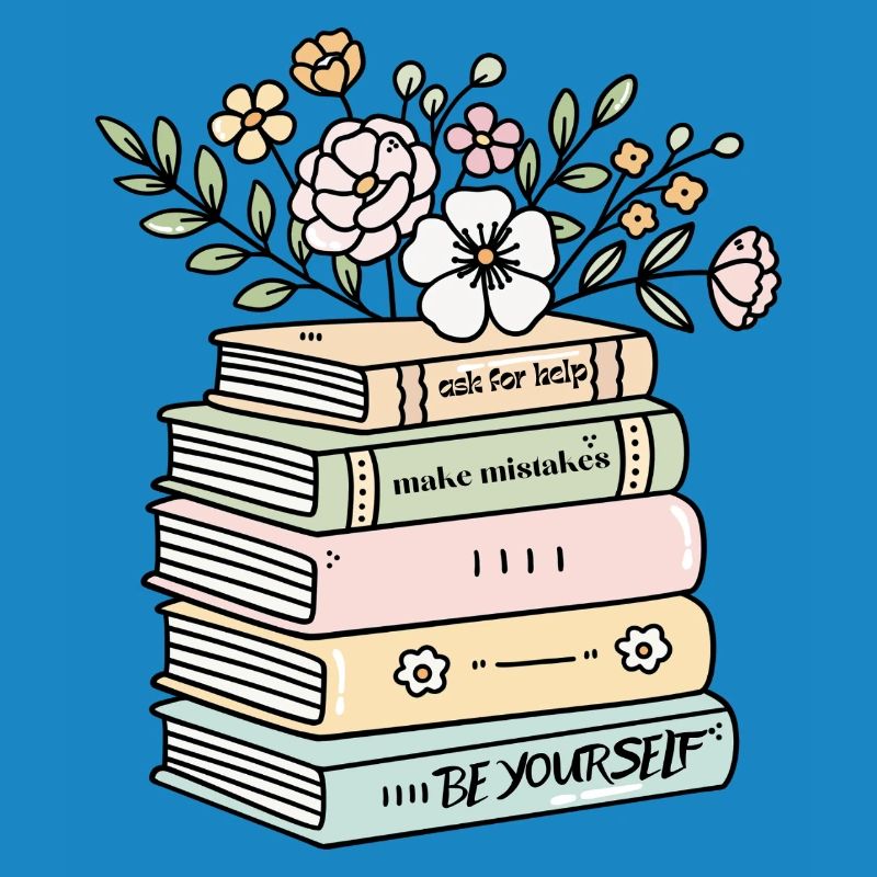 Be Yourself Book Stack Motivation