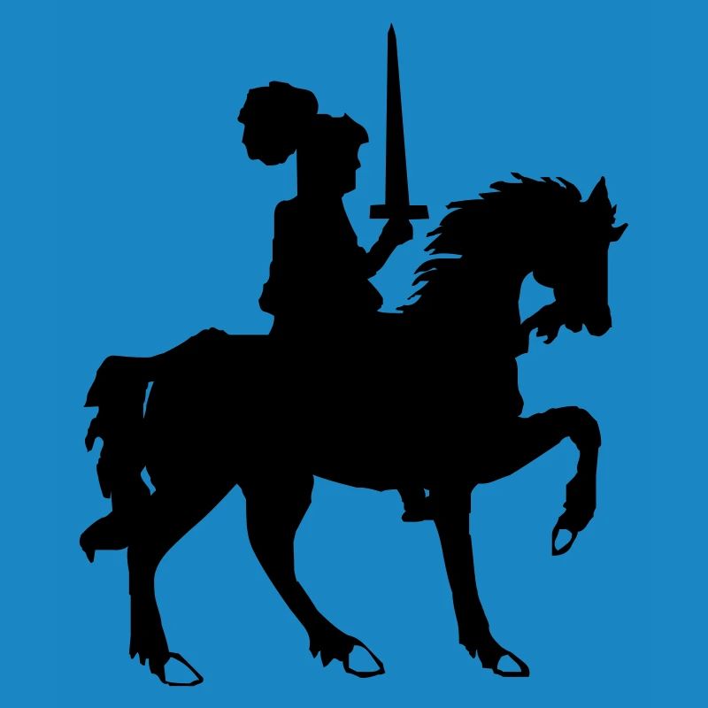 Chevalier avec épée et cheval