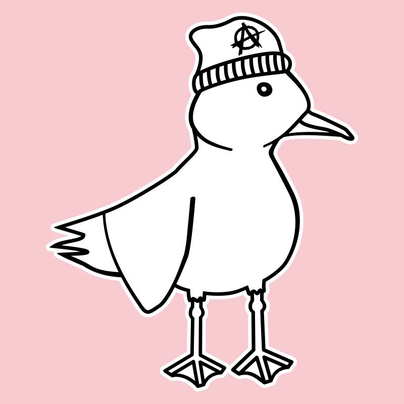 Seagull Anarchy – Vilain Maritime Hipster Art côtier