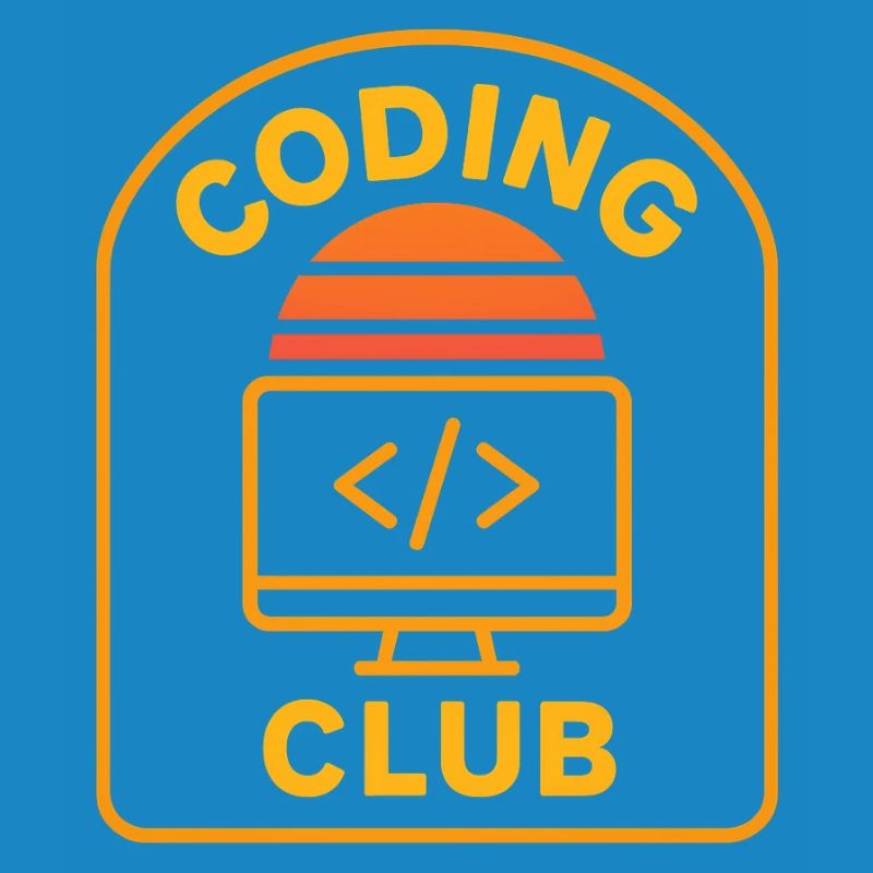 Coding Club Retro Sunrise Design