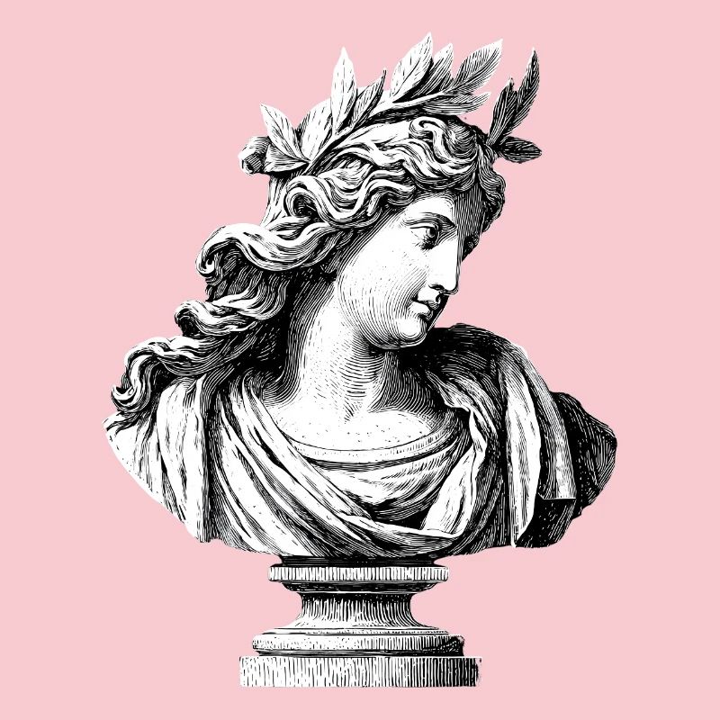 Ancient Goddess Bust – Classic Engraving