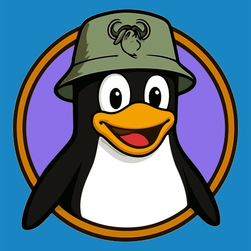Tux Linux + GNU Hat