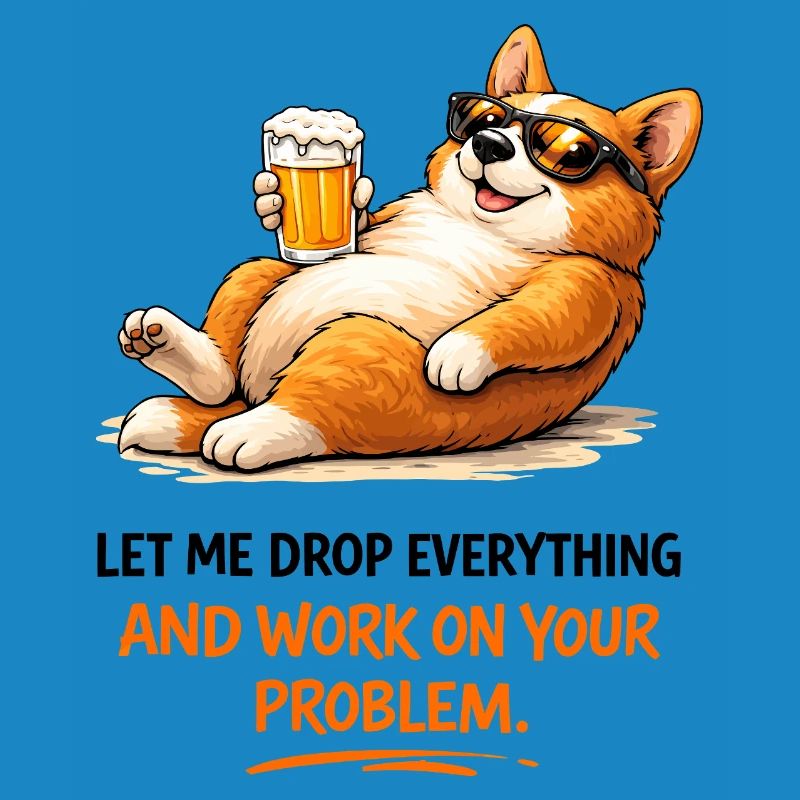 Devise de la bière Chill Corgi
