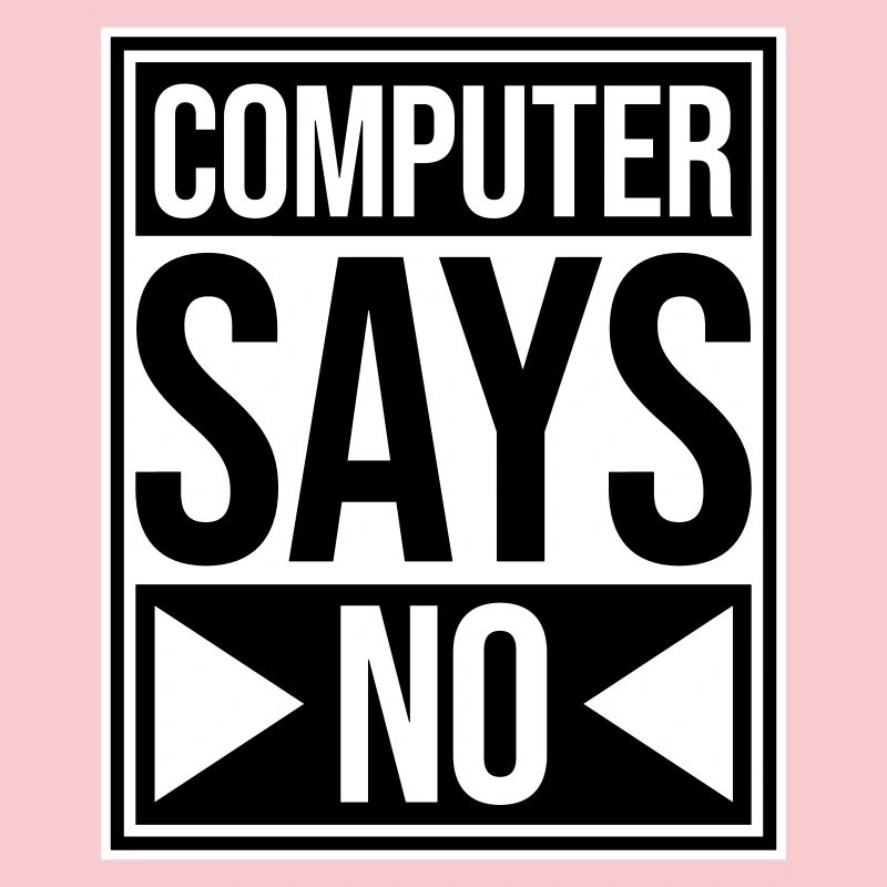 L’ordinateur dit pas de technique drôle de nerd programmeur