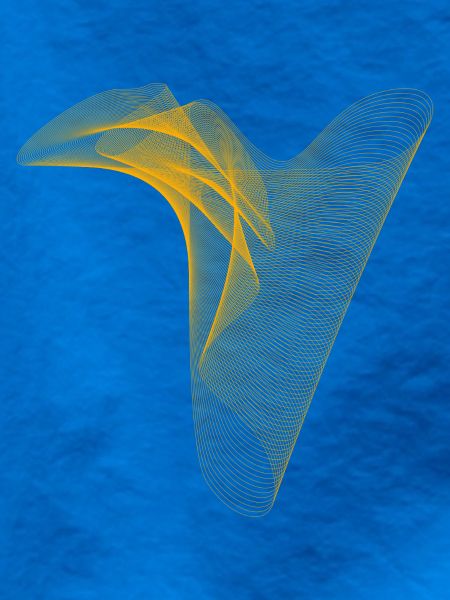 Abstrakte Orange Sinewave