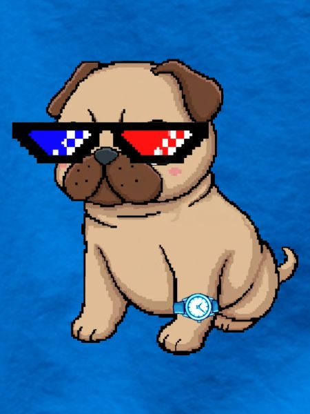 Pixel Shades Pug