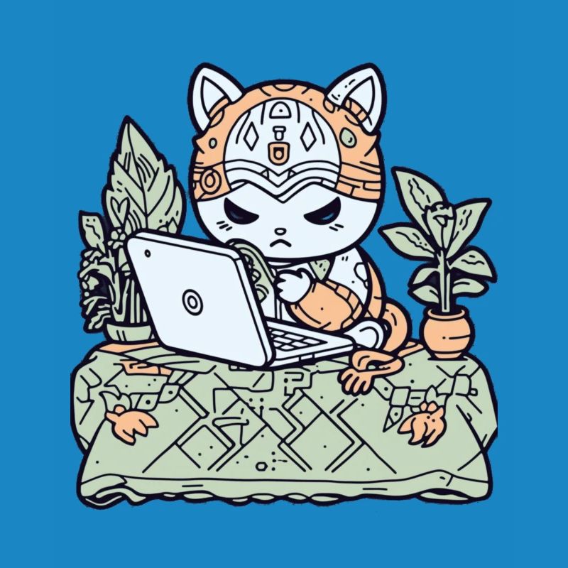 Tech Cat in Garden Armor