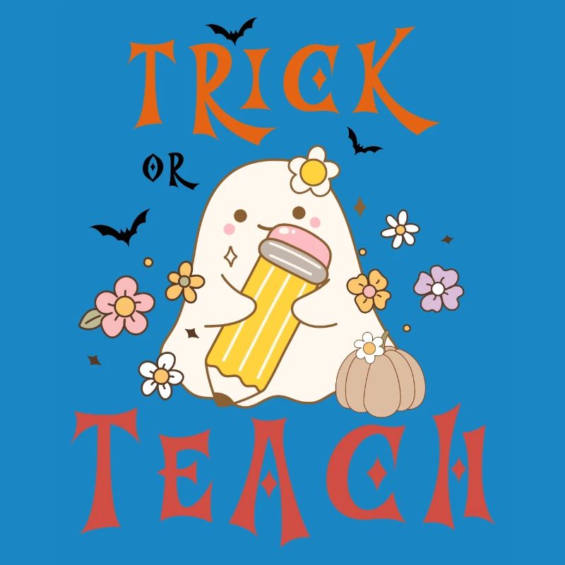 Halloween-Lehrer austricksen oder unterrichten