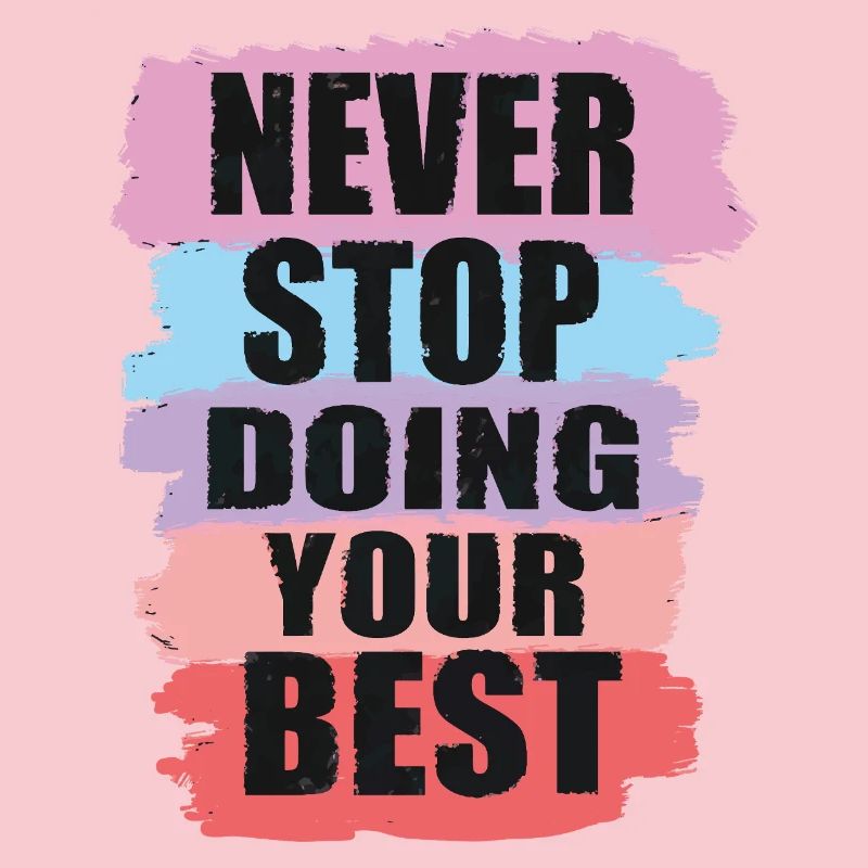 Conception motivante avec conception de texte en blocs de couleurs