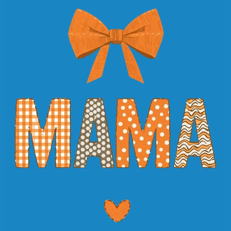 Orange Mom Patchwork Muster