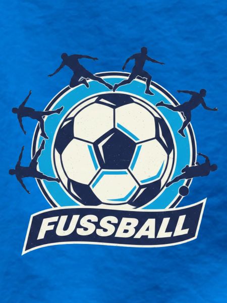 Fussball Kreis Emblem Dynamik