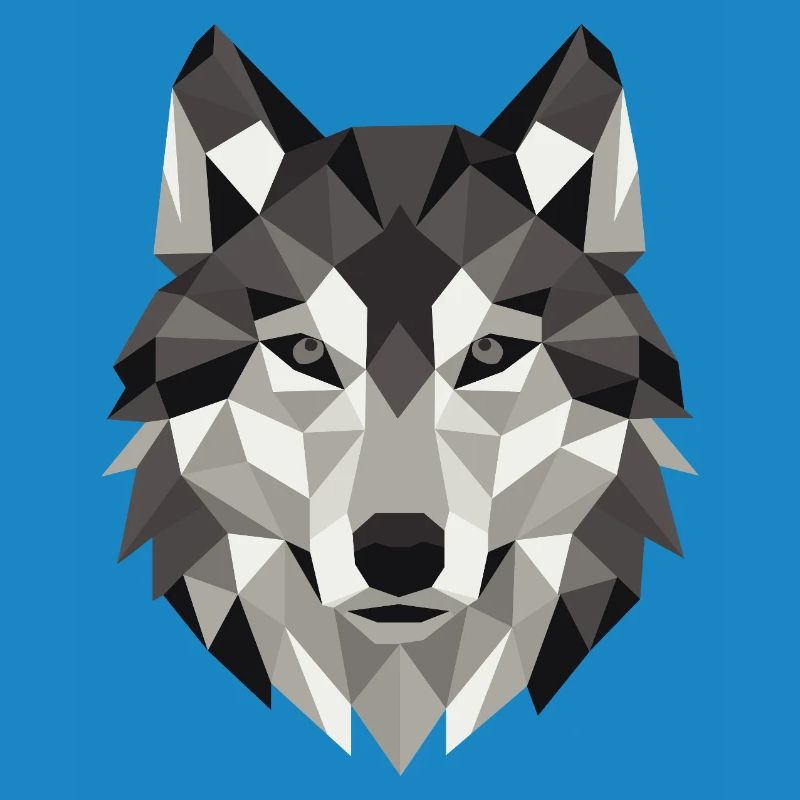 Wolf Head Lowpoly Geometry