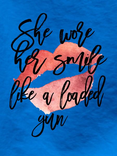 Aquarell Lippenkuss mit Skript
