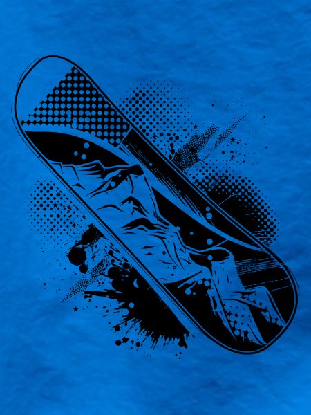 Snowboard Zeichnung
