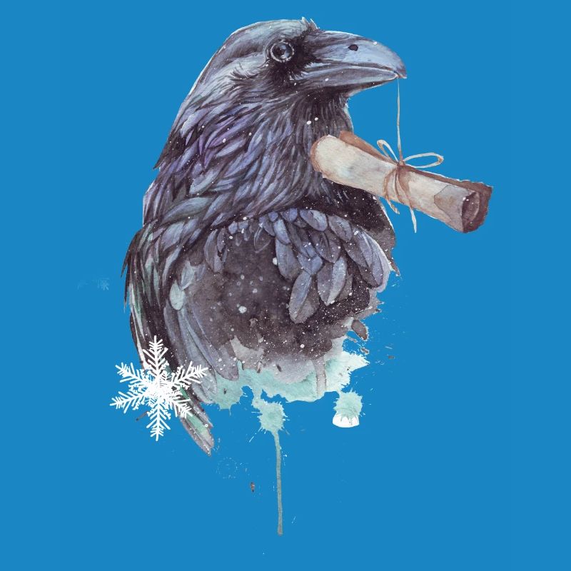 Briefrabe Hexenvogel Mystisches Design