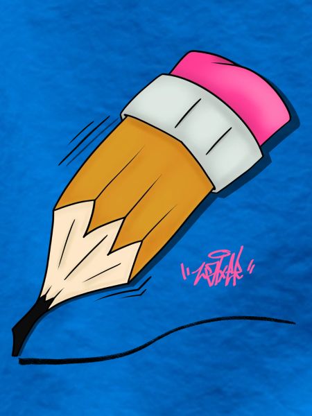 Buntstift Doodle Stil