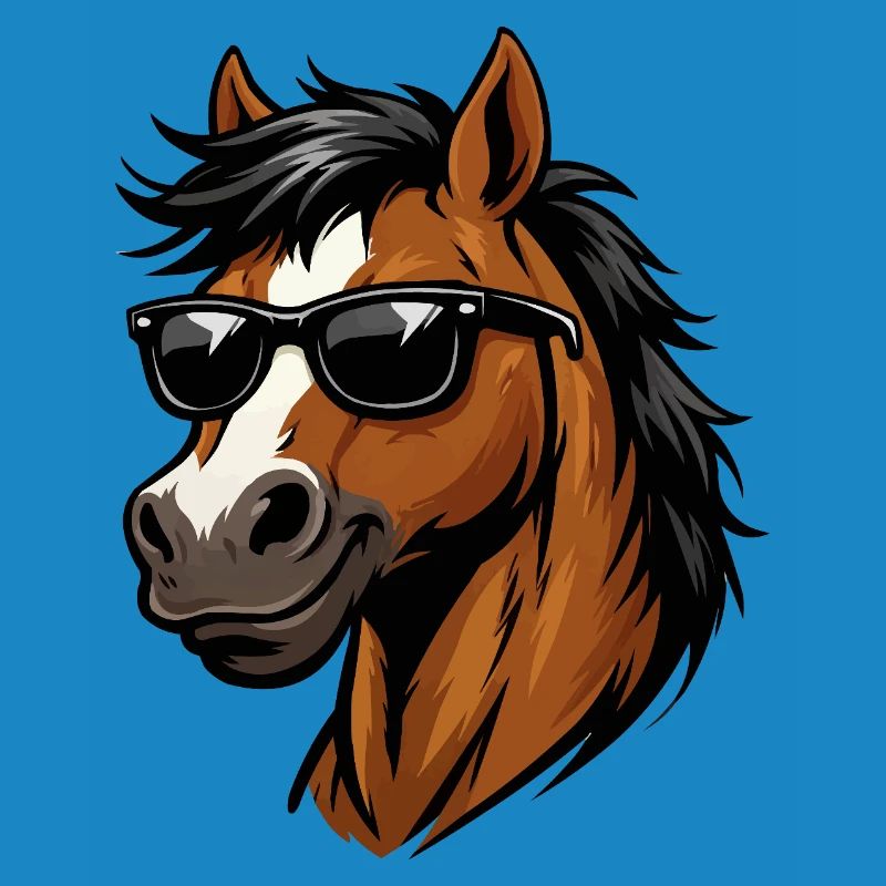 Swag vectoriel Stud avec lunettes de soleil