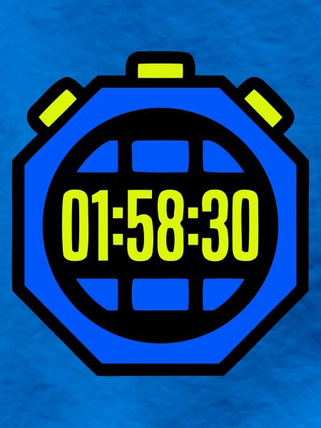 Stopwatch Best Time Half Marathon