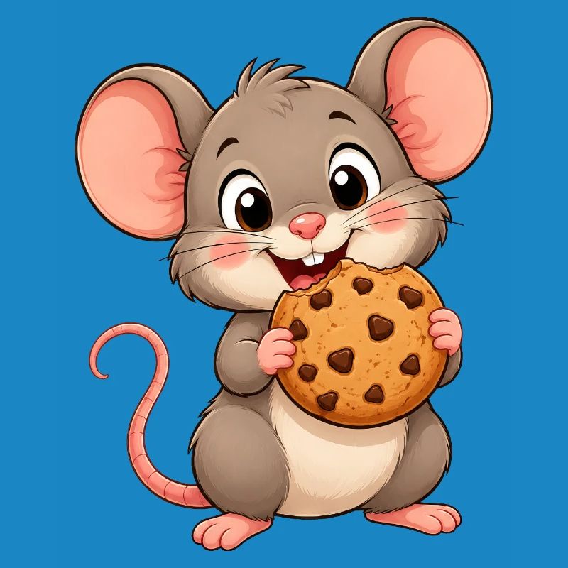 Drôles de petits biscuits mignons en forme de souris en forme de bonbons à grignoter