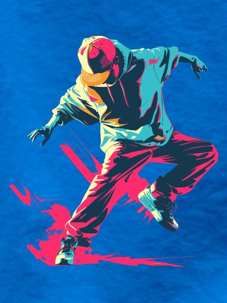 B-Boy Cartoon Stil