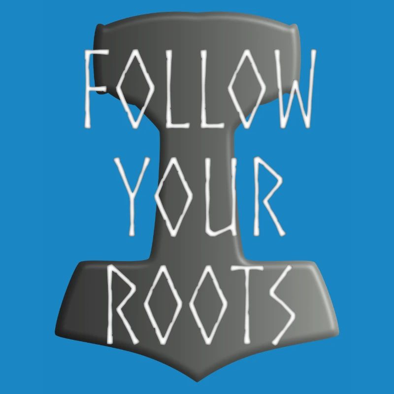 Mjölnir Donar Hammer Thor - Suivez votre gris Roots