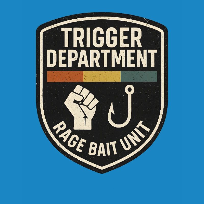 Trigger Department Rage Bait Patch, Funny 