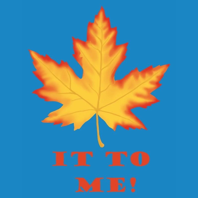 Leaf It to Me – Orange-Red Maple Leaf Design