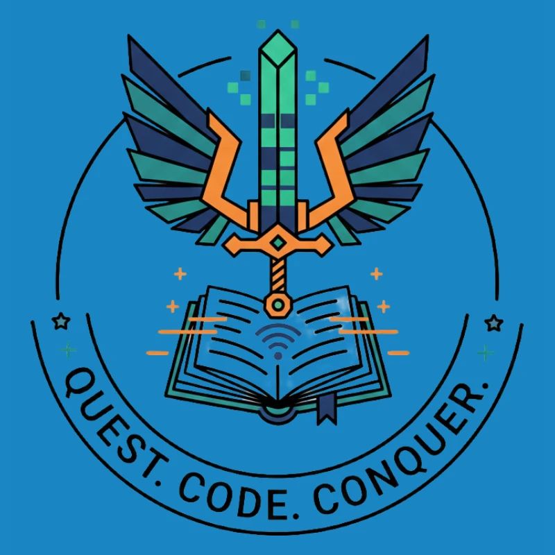 Quest. Code. Conquer Emblem