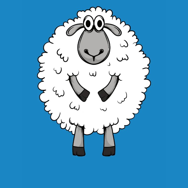 Cute German Shepherd Sheep Motif
