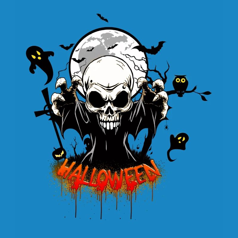 Skull with sharp teeth