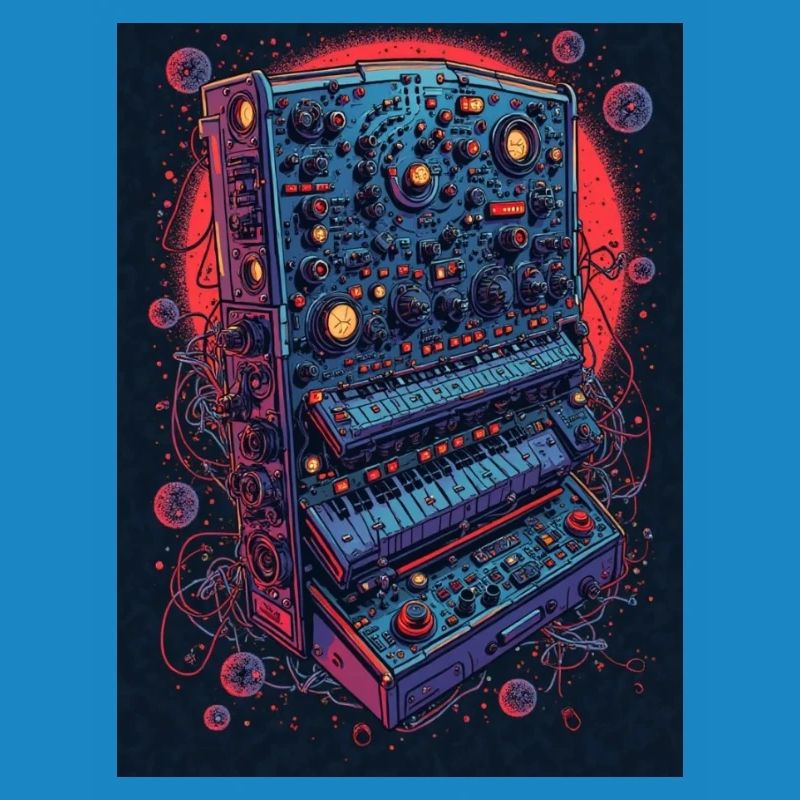 Futuristic electronic music device