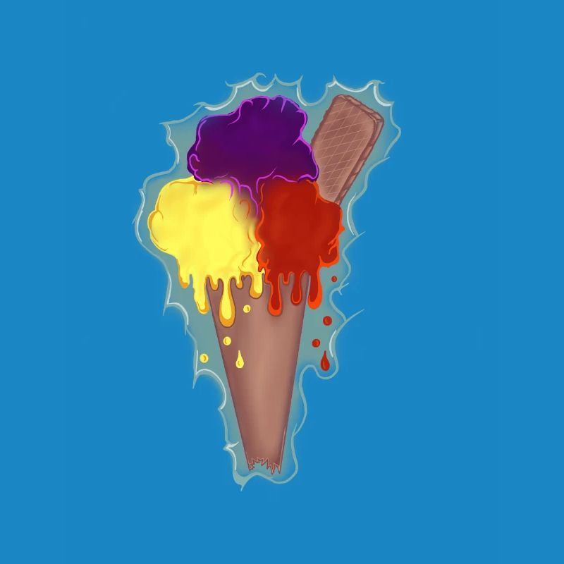 Regenbogen Eis 