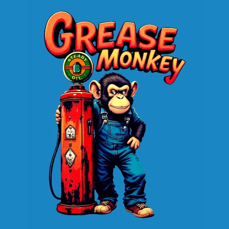 Conception rétro de la pompe GreaseMonkey
