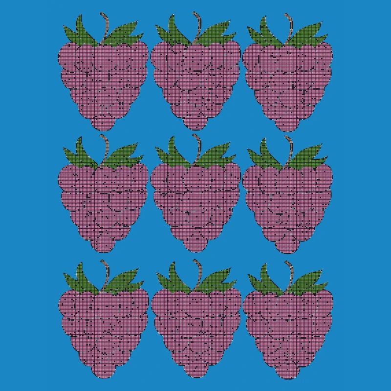 raspberry pattern textile