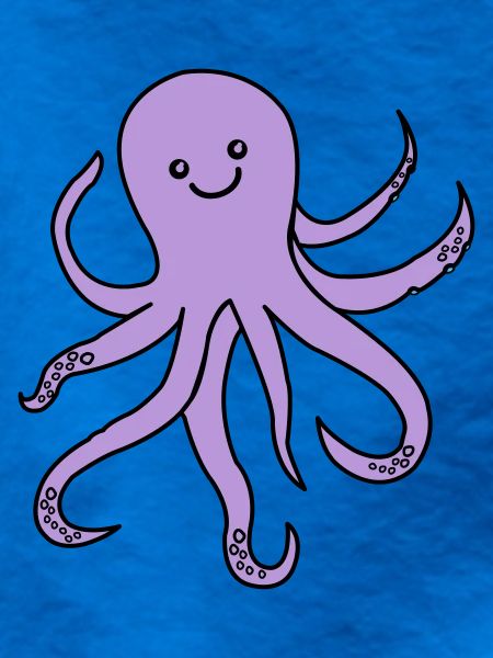 Purple Octopus Charm