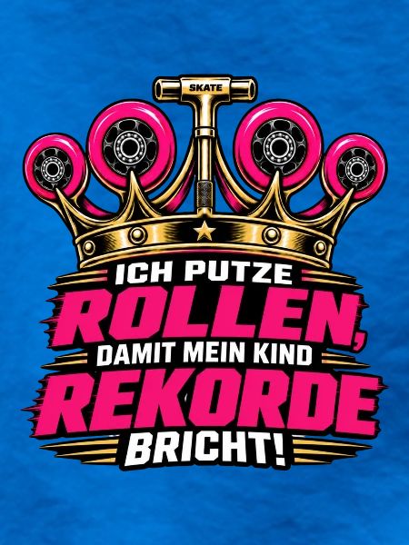 Ich putze Rollen Skater Eltern