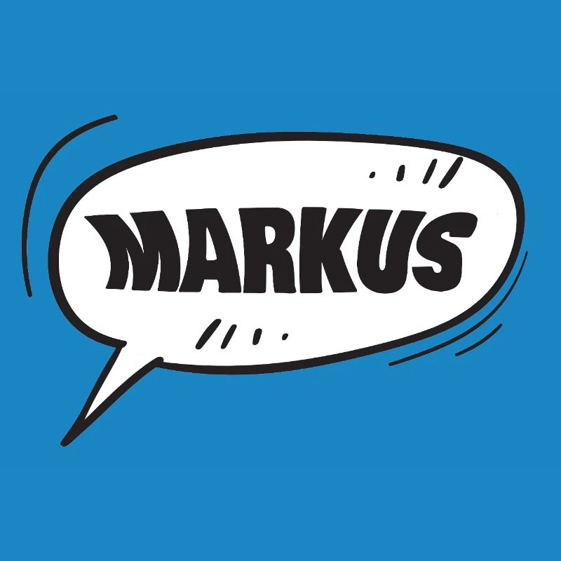 Markus speech bubble cartoon name