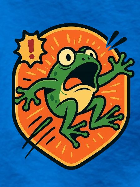 Panic Frog badge