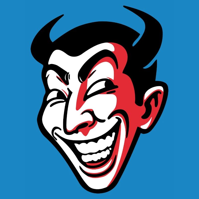 Conception expressive de visage comique souriant