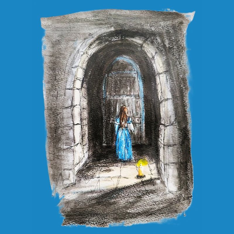 Torbogen-Maiden-Laternenlicht