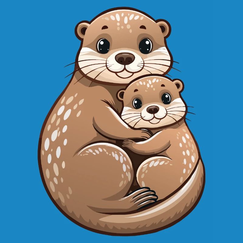 Mutterotter mit Jungtier