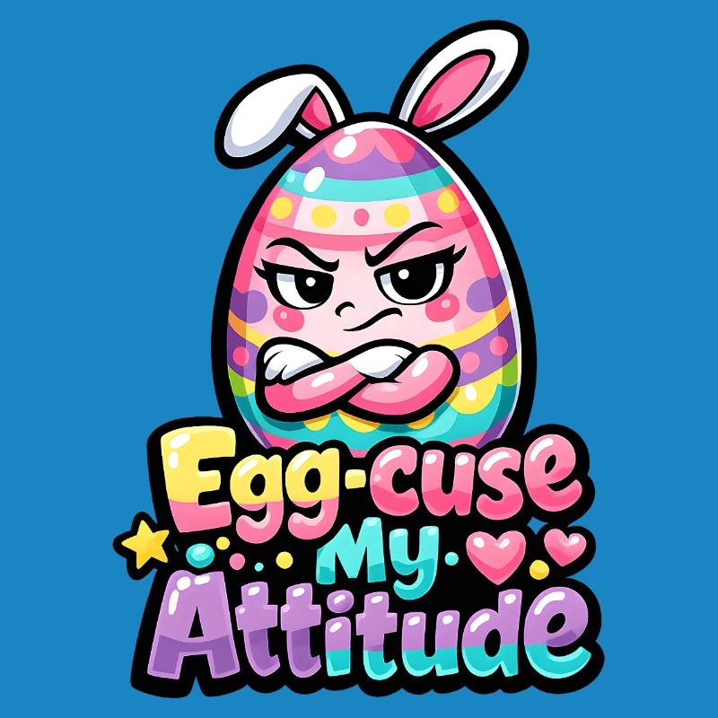 Excuse my Attitude Easter Pun