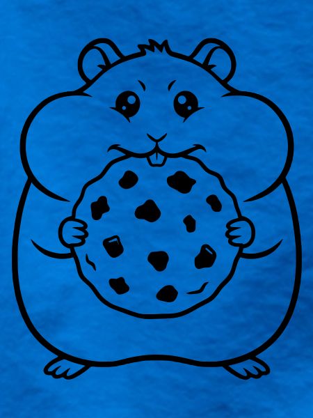 Hamster Keks Cookie Outline