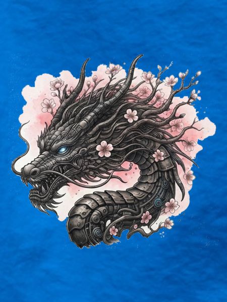 Blühender Mechanischer Drache