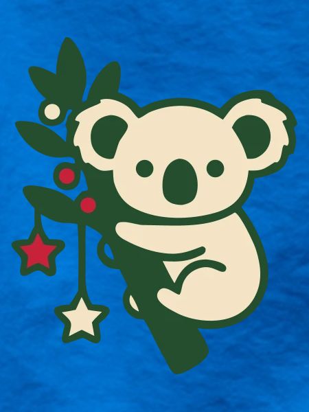 Weihnachts Koala Stern Grafik
