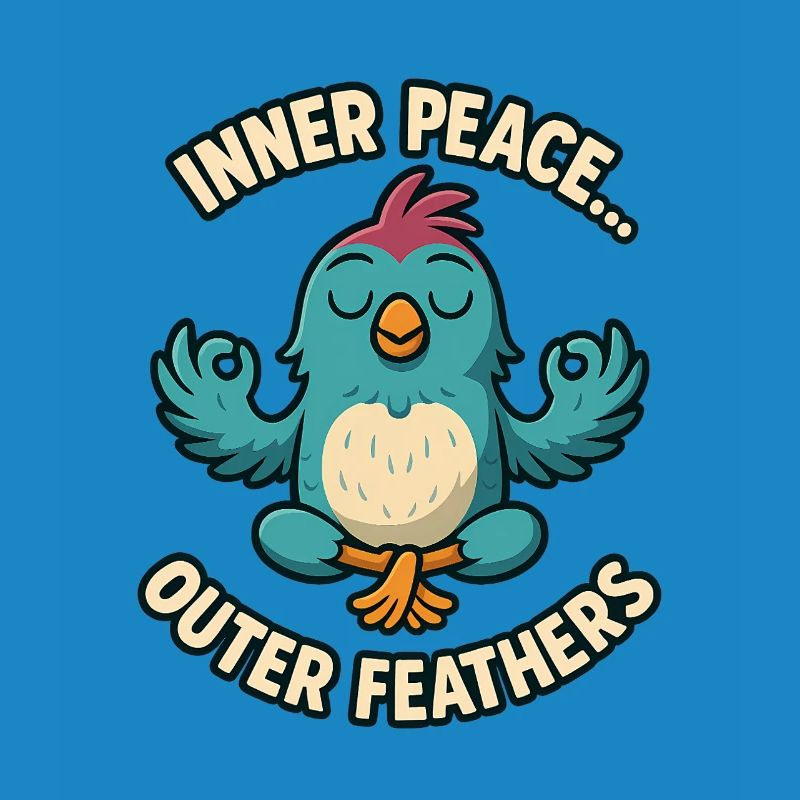 Inner Peace Outer Feather Design
