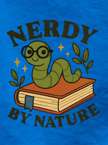 Lustiger Bücherwurm  