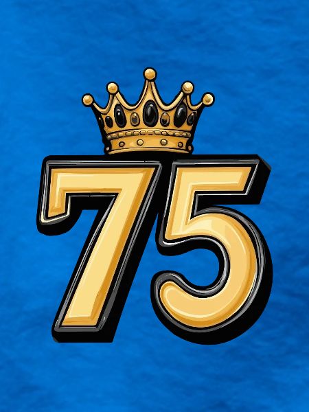 75 Zahl Krone