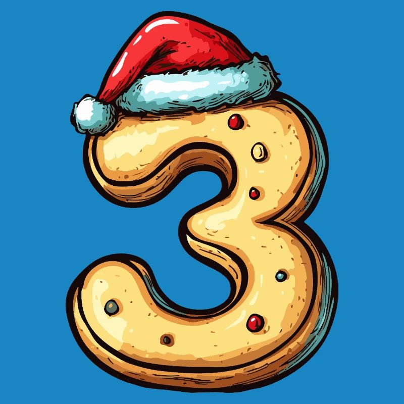 Biscuit de Noël à 3 chiffres