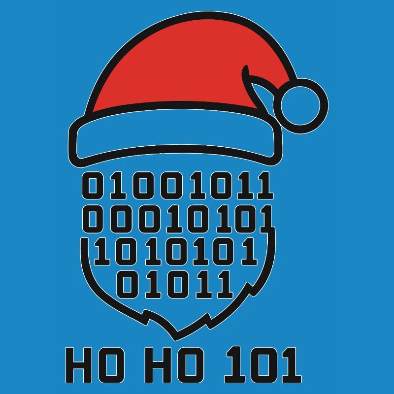 Weihnachtscode mit Santa Hut